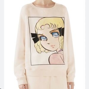 Gucci Manga sequin eyes sweatshirt